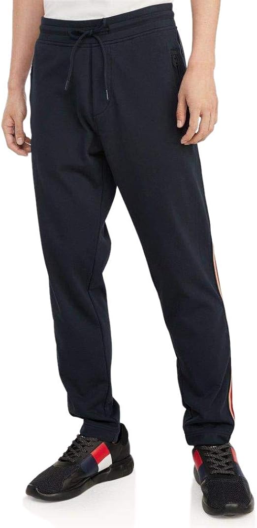 Tommy Hilfiger Men's Track Pant, Sky Captain, XL at Amazon Men’s