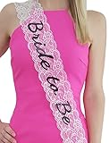 Bachelorette Sash - Bride to Be - Stylish Lace in White, Pink, or Black