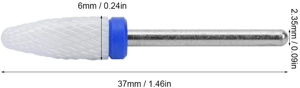 Ceramic Nail Drill Bit Cone Shape Professional Grinding Head for Nail Art Manicure Polishing Tools Blue - Image 3