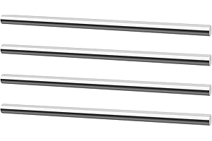 Eoiips 1/4" Diameter 304 Stainless Steel Round Rod Solid Rod 10" in Length, for DIY Metal Craft & Metal Working Hobbies, 4pcs