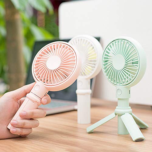 Mini Handheld Fan,XINBAOHONG Personal Portable Desktop Stroller Fan with USB Rechargeable Battery Operated Cooling Folding Electric Fan for Office Room Outdoor Household Traveling