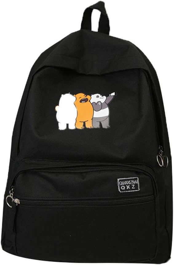 We Bare Bears Lightweight Backpack Printed School Backpack Unisex Casual Students Backpack