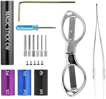 Coil Building Kit Coil Binding Machine Coil Tool Coil Master Wire Coiling Jig Coil Builder Coil Winder UPGRADED (Ceramic Tweezers)