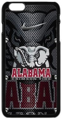 FEEL.Q- NCAA Alabama Crimson Tide Personalized Protective Black TPU Rubber Cell Phone Case Cover for iPhone 6+ 6Plus 6S Plus