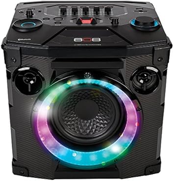 large speaker with lights