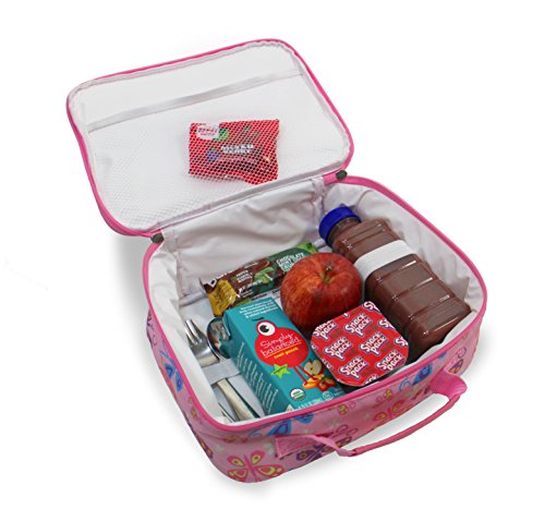 Lunch Box Butterfly Print with Butterfly Sandwich Cutter in Pink by Keeli Kids