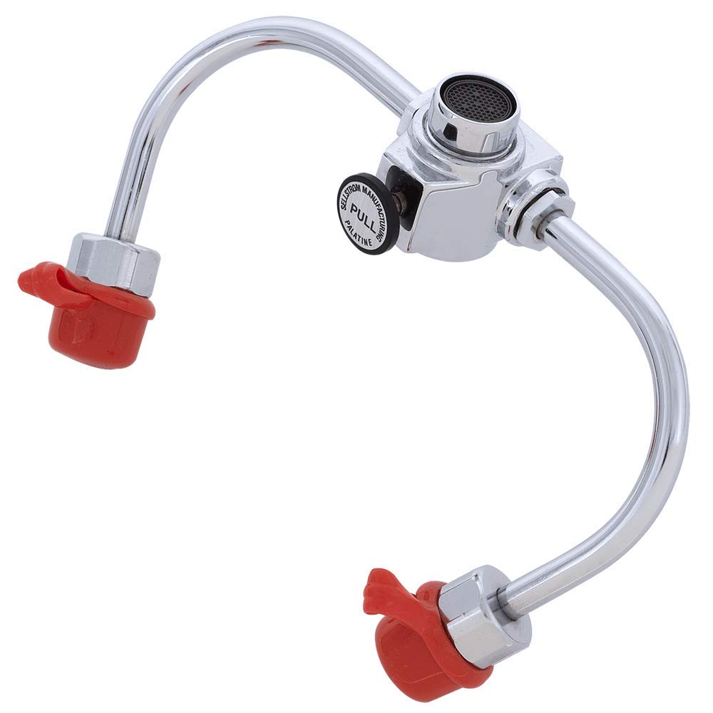 Sellstrom Faucet Mounted Eye Wash Unit, Adjustable Aerated Outlet Heads (3" Apart), S90100: Science Lab Eye Wash Units: Industrial & Scientific