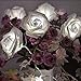 NYKKOLA 20 LED Battery Operated String Flower Rose Fairy Light Wedding Room Garden Christmass Decor (White)