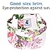 Pawaboo Dog Baseball Cap, Adjustable Dog Outdoor Sport Sun Protection Baseball Hat Cap Visor Sunbonnet Outfit with Ear Holes for Puppy Small Dogs, Small, Floral Purple