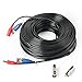 SHD 100ft Video Power Cable - BNC to RCA & BNC Female Connectors for CCTV Security Surveillance Systems