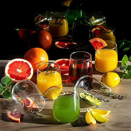 KADAX Wassergläser, Set von 6, Trinkgläser, Saftgläser aus Glas, robuste Gläser für Wasser, Saft, Garten, Party, Drink… – Bild 8