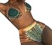 Nulibenna Women's African Dashiki Bandage 2 Piece Cut Out Swimsuit Bikini