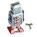 Bettal Tin Metal Vintage Mechanical Clockwork Wind-up Walking Robot Toy Kids Gift Collection
