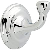 Delta Windemere (1-Pack) Towel Hooks Polished Chrome Single Bathroom Hooks Wall Mounted for Robes & Towels Hand Towel Hook Holder Kitchen, Bathroom Accessories 70035