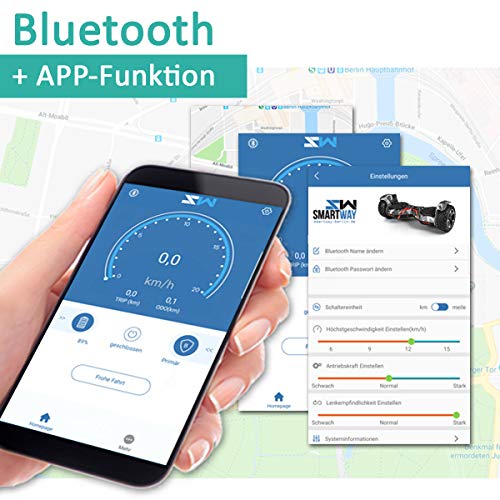 SUV-Hoverboard-85-Zoll-800-Watt-GPX-04-Ares-mit-APP-Funktion-Bluetooth-Lautsprecher-Kinder-Sicherheitsmodus-Dual-Motor-Elektro-Self-Balance-Board-Hover-E-Scooter-Deutsche-Qualitaetsmarke