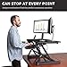 G-PACK PRO - Desktop Standing Desk Converter | Sit-to-Stand Work Desk Riser | Adjustable from 5.7” to 19.7” | Fits Dual Monitor -Removable Keyboard Tray | Ergonomically