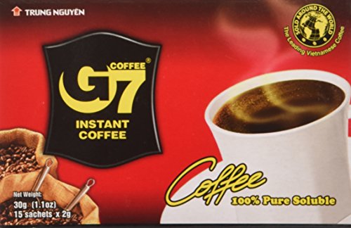 G7 pure black coffee, 30 Grams by Trung Nguyen