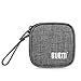 BUBM Carrying Case Storage Bag for Earphones/Charger Cables/USB Plugs and Other Mobile Accessories, Gray