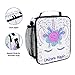 ZOEO Girls Unicorn Lunch Box Head Cream Magic Pink Floral Tiara Prep Kids Cooler Insulated Lunch Bag Tote Freezable Shoulder Strap Waterproof Picnic Meal for School Office