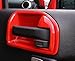 Red Inner Door Handle Recess Guard for 2011-2018 Jeep JK Wrangler Unlimited 4-Door - Set