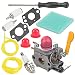 Mckin SST25 Featherlite Carburetor fits C1U-W18 Weedeater Weed Eater FL20 FL20C FL25 FL26 SST25C SST25CE FX26 FX26S FX26SC MX550 MX557 XT260 XT700 TE475 Trimmer with Air Filter Tune Up Kit