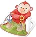 Fisher-Price Sit-Me-Up Floor Seat - Monkey, Portable Infant Chair with Toys