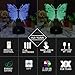 3D Illusion LED Night Light Lamps Animal Anime Butterfly Remote Control USB Cable or Batteries Powered 7 Color Kids Children Holiday Gift Home Office Theme Decoration by HUI Yuan