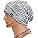FORBUSITE Fleece Knit Beanie Hat for Men Winter B5816 Grey