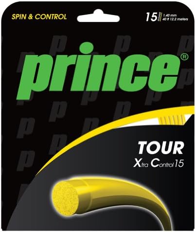 Prince Tour XC Tennis String Set-15 Gauge-Yellow
