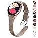 EZCO Leather Bands Compatible with Samsung Galaxy Watch Active/Active 2 / Galaxy Watch 3 41mm / Gear Sport, 20mm Slim Genuine Leather Watch Strap Replacement Wristband for Galaxy Watch 42mm R810