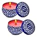 HITHYS Soy Candles Scents Sandalwood Natural Vegan Wax Large Travel Tin Candle, 225g x 2Pack 16oz Single-Wick Candle Gift for Autumn Winter