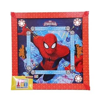 Marvel Carrom Board - Ultimate Spider Man, Multi Color (20x20 Size)