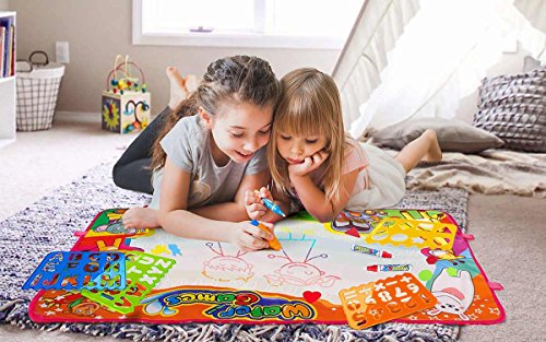 image for PrimeIRIS Large Aqua Magic Doodle Mat Water Drawing Pad Board for Girl
