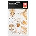 Arteza Temporary, Metallic, Henna Body Tattoos, Gold & Silver Flash Tattoo Sheets, 110 Unique Designs (10 Sheets)