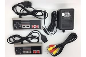 TWO BROTHERS GAME STORE NES Nintendo Two NES Controllers, AV Cable and Power Adapter Bundle for the Original NES Nintendo Console System TBGS