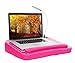 Sofia + Sam Lap Desk with USB Light (Pink) - Memory Foam Cushion - Supports Laptops Up to 17 Inches