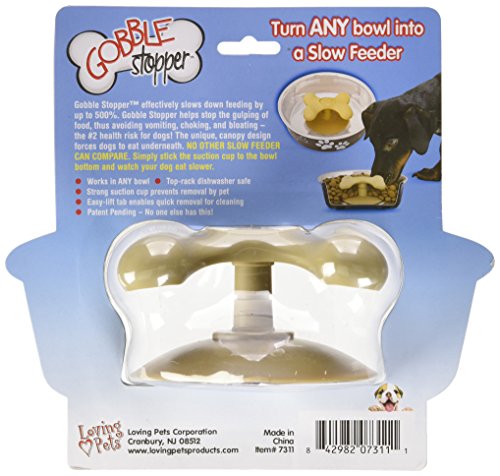Loving Pets Gobble Stopper Slow Pet Feeding Supplies for Dogs, Large