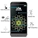 TANTEK [2-Pack Screen Protector for LG G5 (2016 Release, 5.3 inch Display),Tempered Glass Film,Ultra Clear,Anti Scratch,Bubble Free,Case Friendly