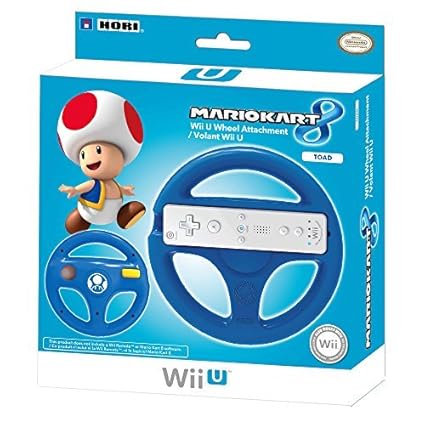 HORI Mario Kart 8 Racing Wheel Toad for Nintendo Wii U and Wii by Hori