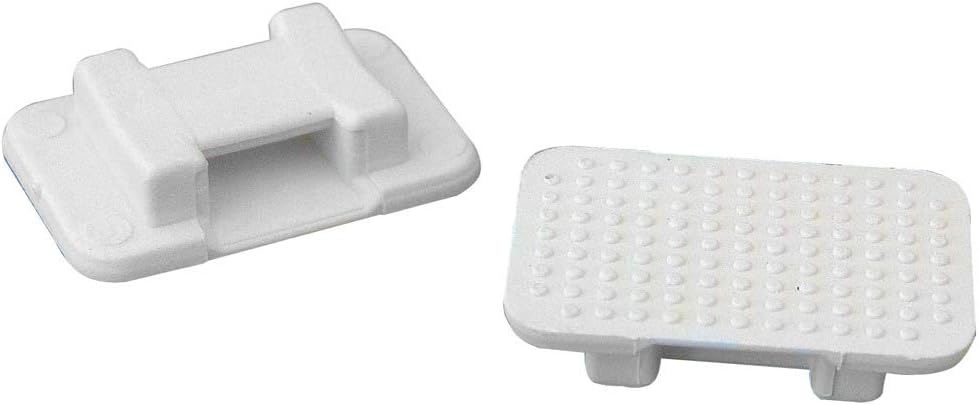 805950 At-5 Large White Nylon Wire Tie Mount - Qty. 50