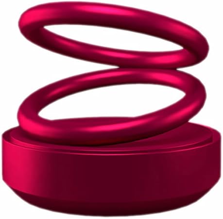 Amazon 車 芳香剤 マダブルリング 回転デザイン アロマディフューザー 空気清浄機 消臭 異 臭を取り除 1枚アロマパッド付き 車用芳香剤 車 バイク