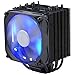 FSP Windale 6 CPU Cooler 6 Direct Contact Heatpipes 6mm Black Aluminum Alloy with 120mm Blue LED PWM Fan (AC601)