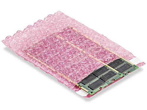 Anti-Static Bubble Bags - Self-Seal, 4 x 5 1/2