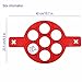 2017 Upgrade Silicone 7 Circles Pancake Molds Reusable Non Stick Egg Mold Pancake Maker