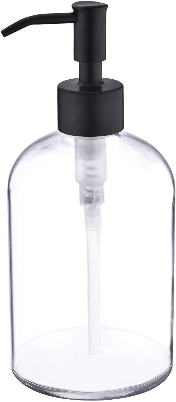 thumbnail image 2 of Matte Black Stainless Steel Soap Dispenser - 11.8 Oz Countertop Pump For Kitchen & Bathroom 2 of 14