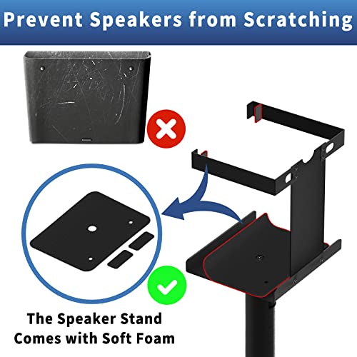 Speaker Stand for Sonos Five & Play 5 Speaker Stands with LED Strip