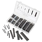 JawayTool 127 Pieces Assortment Heat Shrink Tube Wire Wrap Kit Electrical Connection Cable Sleeve Tubing Sets With Durable Storage Case - Assorted Diameters- 2:1 Shrink Ratio