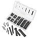 JawayTool 127 Pieces Assortment Heat Shrink Tube Wire Wrap Kit Electrical Connection Cable Sleeve Tubing Sets With Durable Storage Case – Assorted Diameters- 2:1 Shrink Ratio