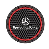 2 Pcs Car interior Anti Slip Cup Mat for Mercedes Benz Interior Accessories(2.75 Inch)