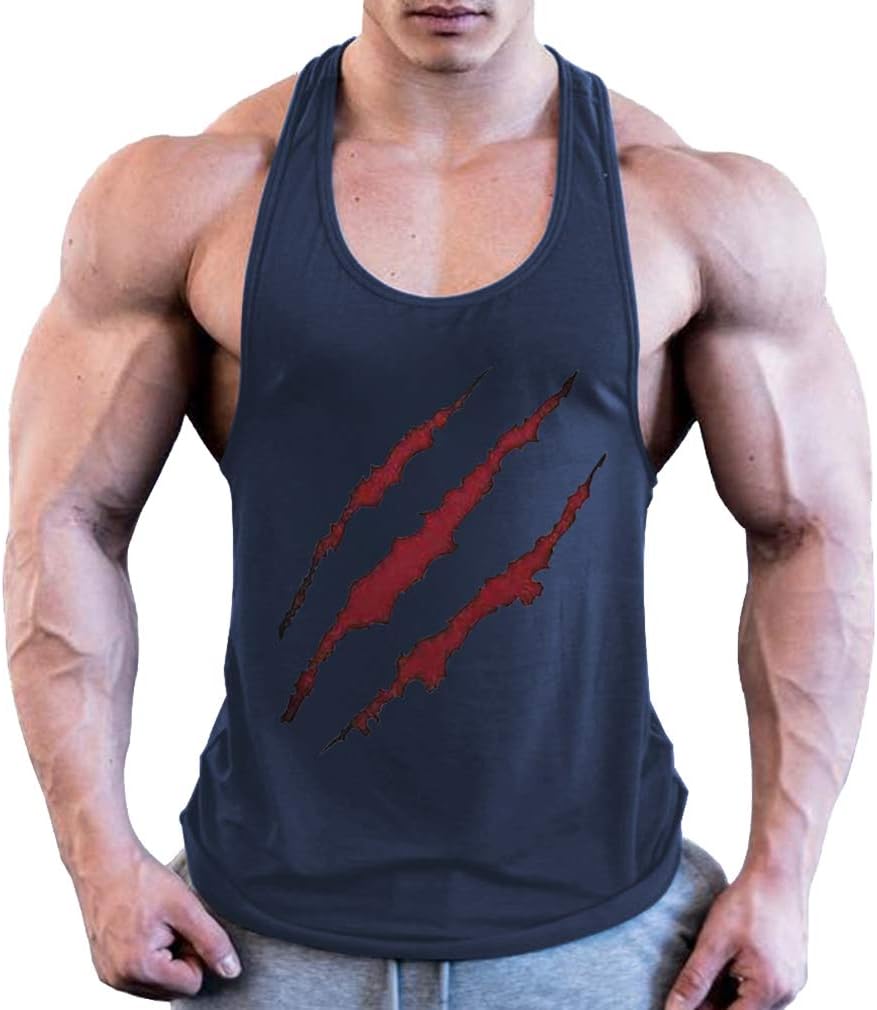 JiXuanMen's Vest Sleeveless Fitness Stringers Bodybuilding Clothing Cotton T-Shirts for Male Tank Top